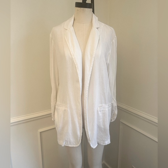 Linen blend blazer - Picture 1 of 8